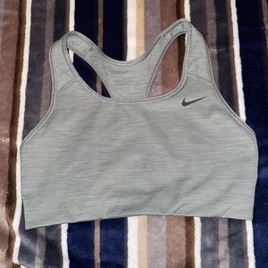 Grey nike sports bra